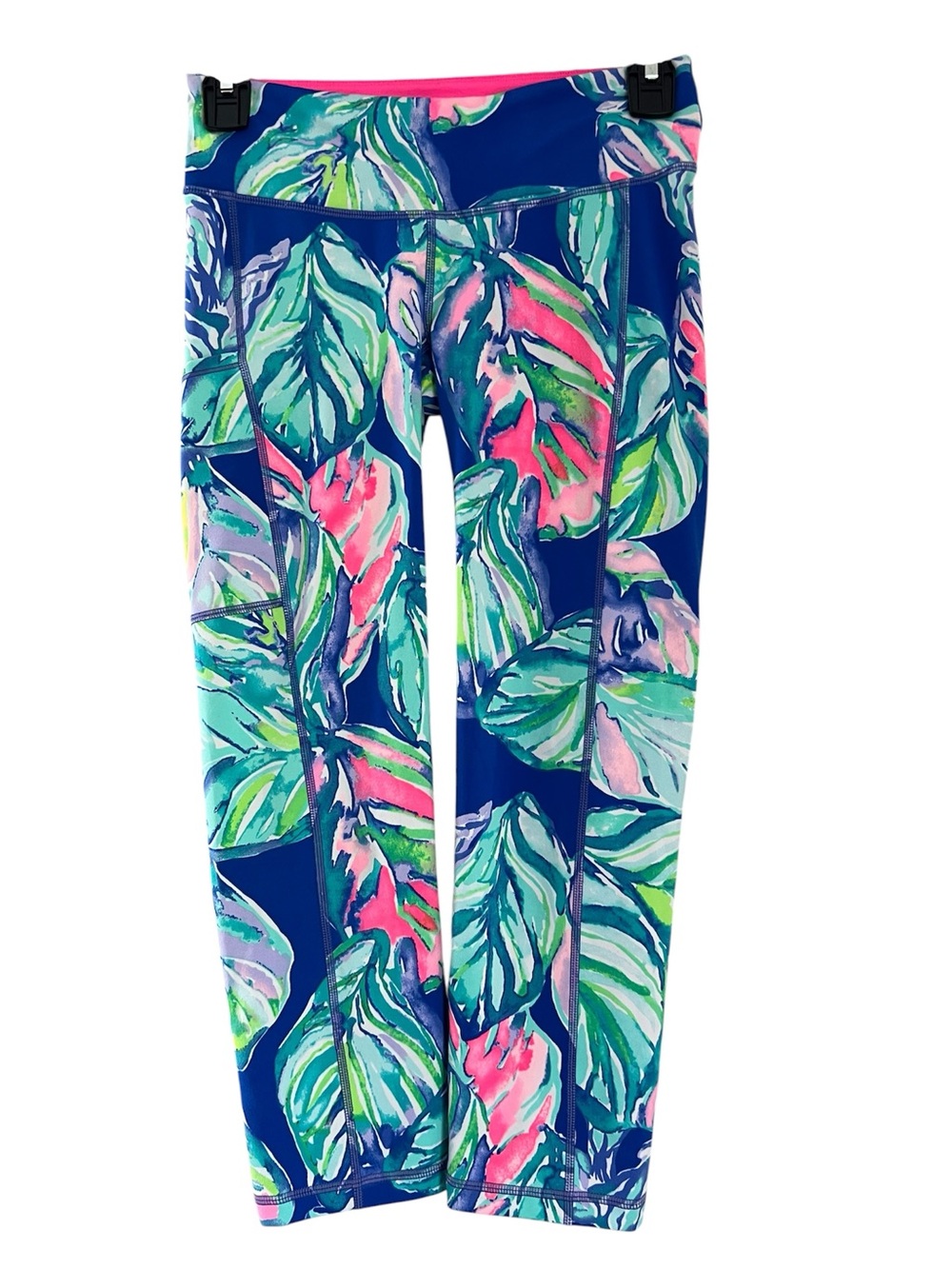 Lilly Pulitzer Casa del Sol Crop Luxletic Leggings Women’s XS Athleisure Pocket